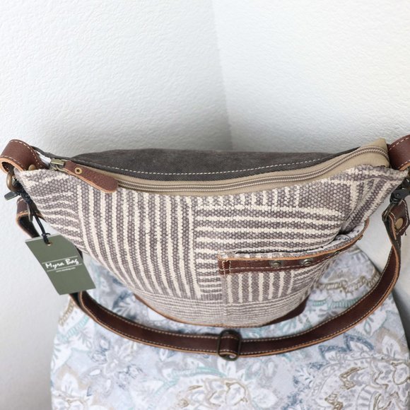 🆕Myra Bag KOFFEE Shoulder Bag Purse Upcylced Bag - Picture 2 of 8